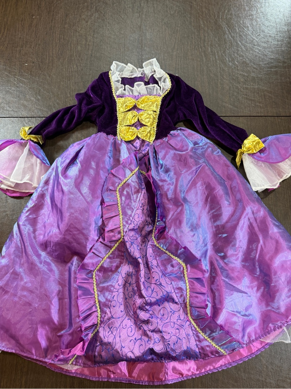 Purple and Gold Princess Dress Up Costume for Girls Sz 3-4T